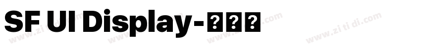 SF UI Display字体转换